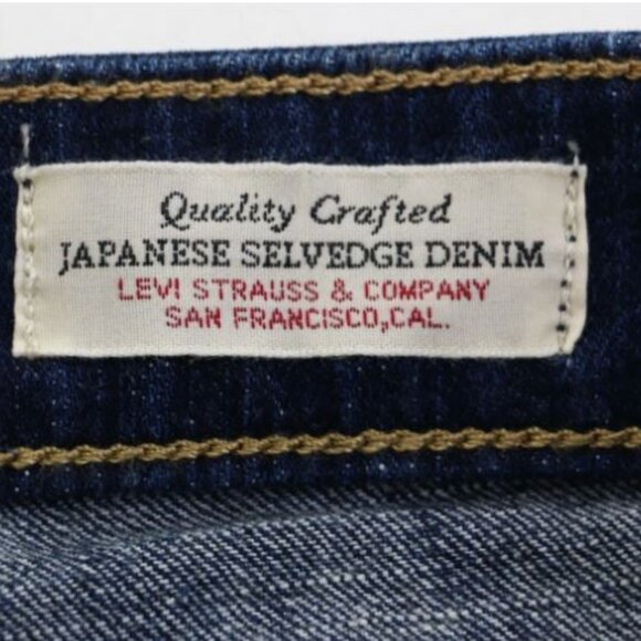 Levi's 721 Size W27 L32 High Rise Skinny Japanese Selvedge Denim Women's Jeans - Picture 9 of 15